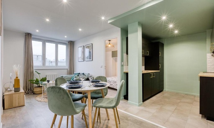 Bobigny Apartamento | Le Colbert - Appt moderne pour 4 voyageurs