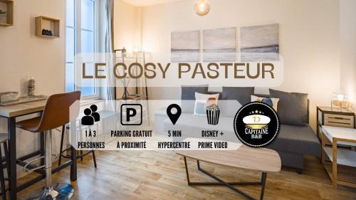Troyes Apartamento | Le Cosy Pasteur 5 min Hypercentre Parking public gratuit à proximité