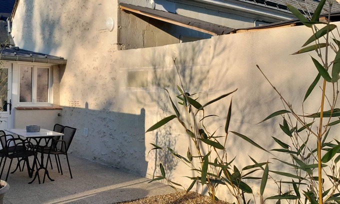 Neuvy-le-Roi Casa | Le gîte de la fontaine. Cosy, fully renovated house.