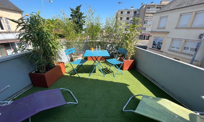 Fourchambault Apartamento | Le Gambetta, Bel appartement lumineux en plein centre-ville à Fourchambault
