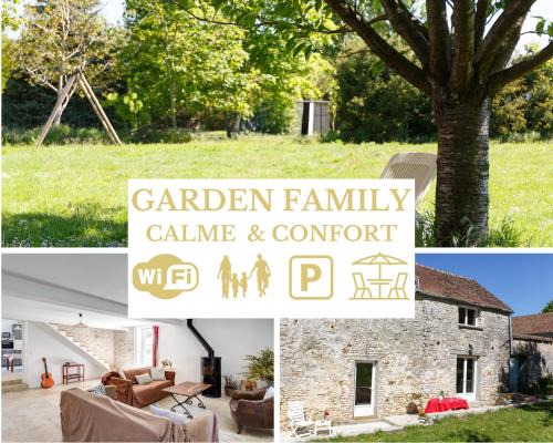 Acheres-la-Foret Casa | LE GARDEN FAMILY - RANDO ESCALADE- Gîte avec Jardin spacieux - Confort & Wifi - Parking privé - Golf et château à 15 minutes