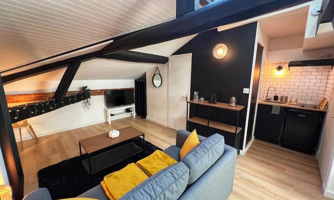 Saint - Agne Apartamento | Le Germinal - Studio climatisé calme proche du métro