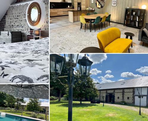 Ouilly-le-Vicomte Casa | Le Grenier d'Ouilly au cœur du Pays d'Auge - Piscine - Babyfoot- Jardin