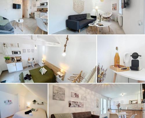 Quartier Saint-Clement - Jardin des Plantes Apartamento | Le Jardin des Plantes Rouen Studios et F2 au calmes, Terrasse, stationnement gratuit