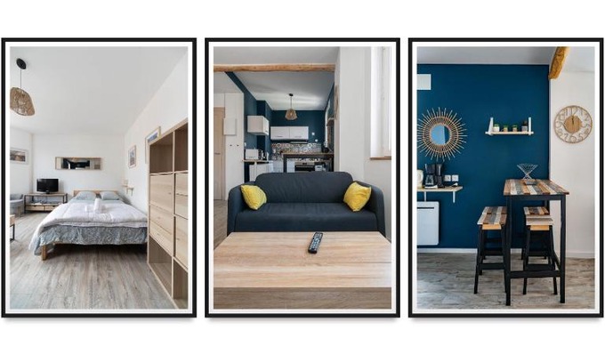 Quartier de France Apartamento | Le Jean Bapt- Charmant studio à proximité du plan d’eau