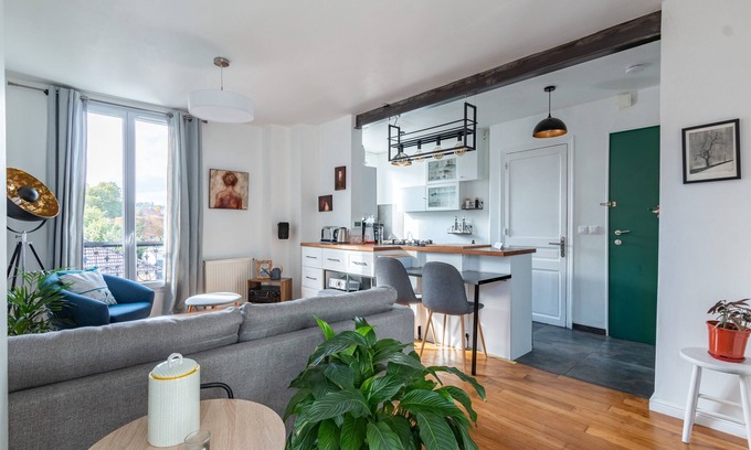 Sevres Apartamento | Le Loft de l'Artiste - Appartement cosy avec jardin et terrasse