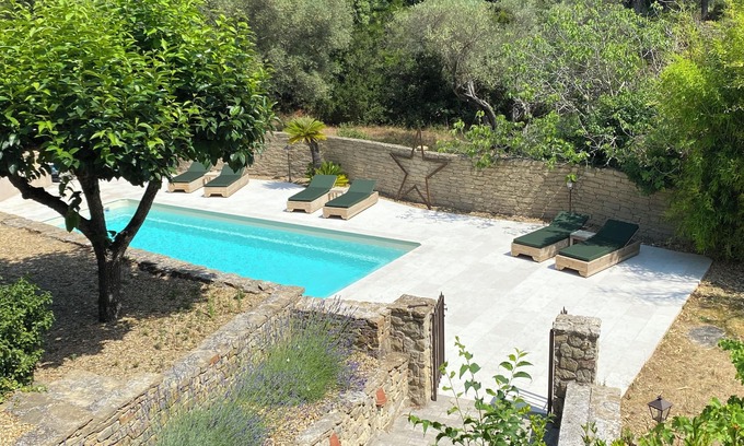 Le Beausset Casa | Le Mazet Tihu - Le mas du tilleul piscine - chic and authentic