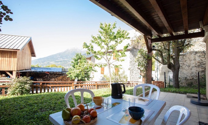Saint-Andre-d'Embrun Apartamento | Le Mont Guillaume - 1 chambre, Terrasse et Jardin