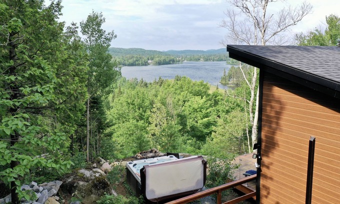 Lantier Cabina | Le Nid des Colibris - Vista al Lago Ludger - 4 Estaciones - Spa