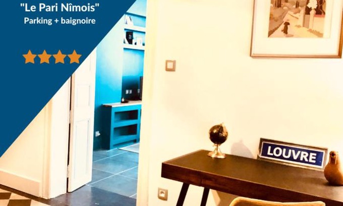 Quartier Administrations Apartamento | Le Pari Nîmois, avec Parking, Centre Ville Arènes