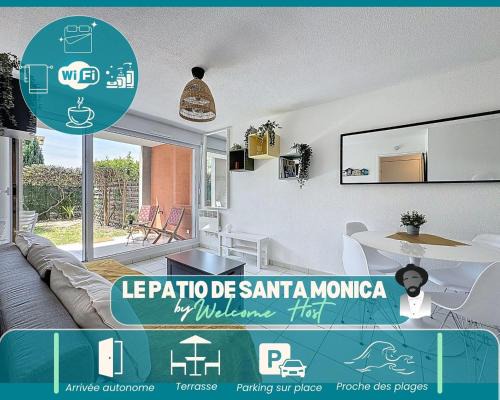 Perols Apartamento | Le Patio de Santa Monica, 5 minutes from the sea, 2 stars