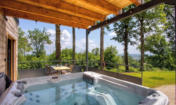 Sarlat-la-Caneda Cabina | Le Pech Eternel : Cabane SPA des Chênes