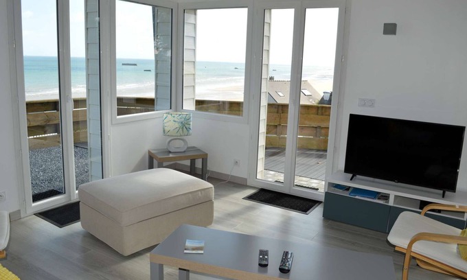 Saint-Come-de-Fresne Casa | Le Perchoir Avec vue Mer, à 300m de la Plage
