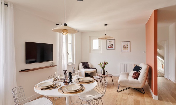 Nord-Saint-Martin Apartamento | Le Perchoir - Appt Rennes parking privé