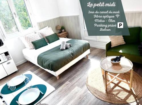 Saouzelong - Rangueil Apartamento | Le petit midi - Parking - Métro - Fibre - Canal