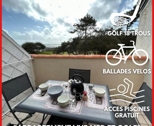 Bourgenay Apartamento | "LE PETIT PARADIS" Appartement duplex, vue mer et port, 5 personnes, accès parc aquatique gratuit