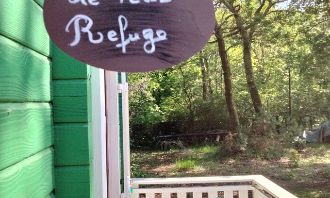 Saint-Paul-les-Dax Chalet De Esquí | Le Petit Refuge: Cocon Douillet Pour 2, au Calme Dans la Forêt Piscine Partagée