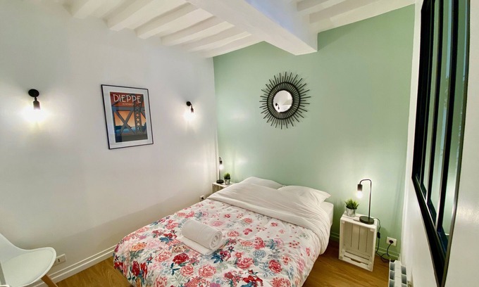 Dieppe Apartamento | Le Plaisancier: Centro histórico, entre el puerto y la playa, estacionamiento