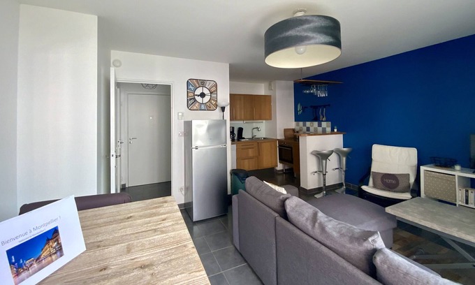La Lironde Apartamento | Le Port Marianne- Cozy apartment with 1 bedroom