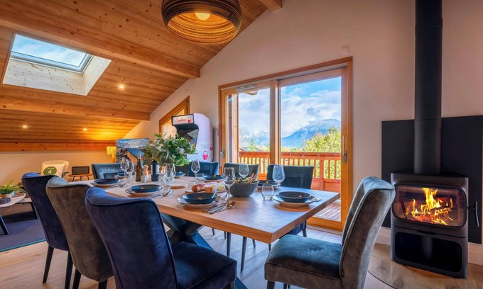 Combloux Apartamento | Le Primpiolet - Penthouse for 9 with Mont Blanc view - OVO Network