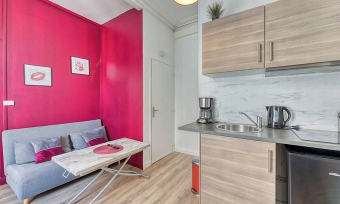 Quartier Pasteur Apartamento | Le Red Touch, votre F2 au cœur de Rouen !