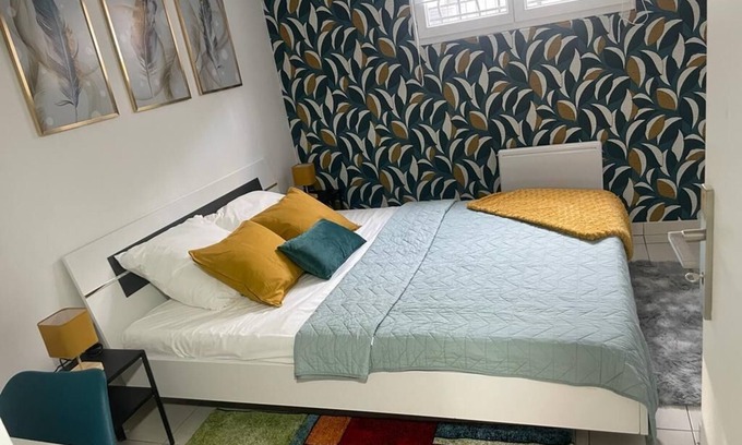 Bobigny Apartamento | Le Refuge Coloré à 15 Minutes de Paris
