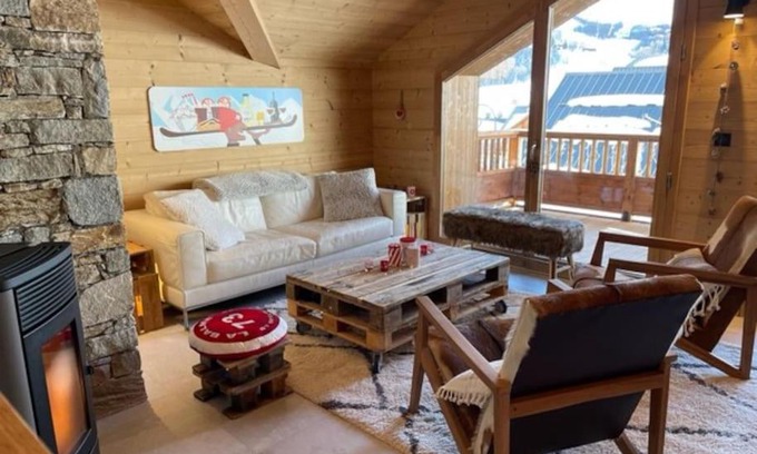 Saint-Sorlin-d'Arves Apartamento | LE REFUGE DES AIGUILLES / produit rare, superbe duplex 130m2, 10 pers., 4*