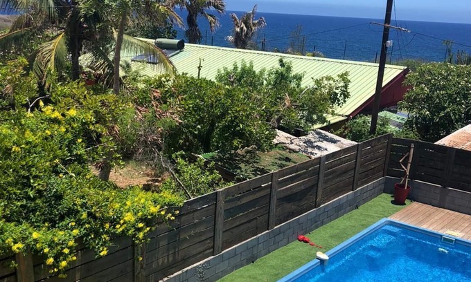 Trois-Bassins Apartamento | Le Rêve Tropical T3 with 2 bedrooms, one on mezannine