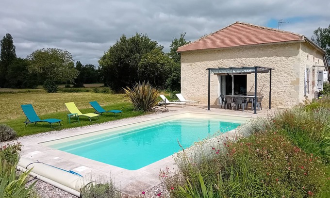 Saint-Martin-de-Villereal Casa | Le Saint SIB, casa de campo para 6 personas