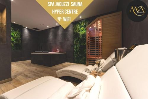 Agen Apartamento | Le SPA & Cocon - Jacuzzi - Sauna - Clim - Melina&Alfred