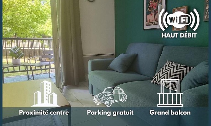 Orthez Apartamento | Le St Gilles - Près Centre - Terrasse - Parking