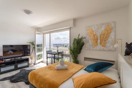 Bourg-l'Eveque Apartamento | Le Studio de l'Ange - Vue imprenable