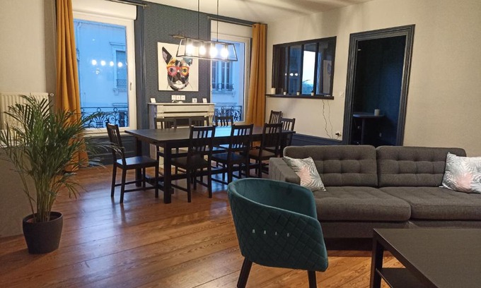 Le Coteau Apartamento | Le Sunshine, 5 chambres, wifi et parking inclus