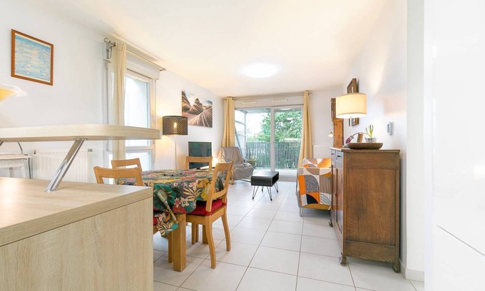 Parc-Chevreul Apartamento | Le Taranis, appartement 2 chambres avec parking