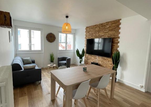 Clermont-Ferrand Apartamento | Le Zen - Wifi - Netflix - 3 chambres - Parking
