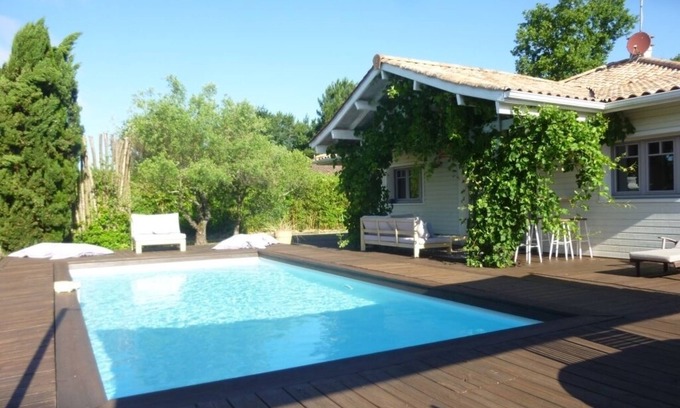 Lege-Cap-Ferret Casa | Casa de vacaciones con piscina climatizada en Lege Cap Ferret