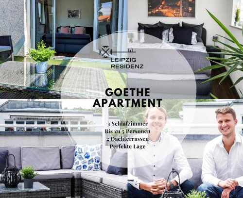 Zentrum-Nordwest Apartamento | Leipzig Residenz Goethe Apartment mit 2 Dachterrassen