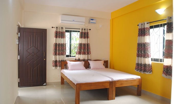 Calangute Casa | LEMONDROP TWIN BEDDED ROOM with open terrace