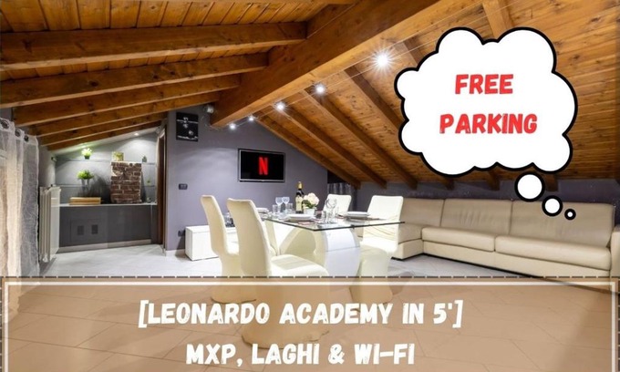 Sesto Calende Apartamento | Leonardo Academy in 5' - Parcheggio Gratis - laghi & Wi-FI