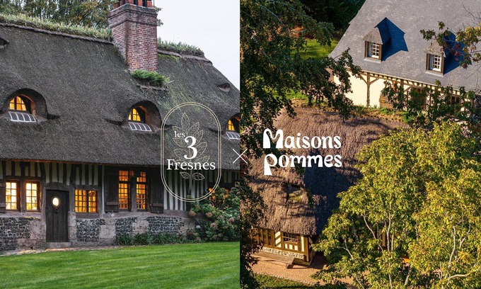 Ablon Cabaña | Les 3 Fresnes x Maisons Pommes 2 Gîtes Côte à Côte Idéal Réunion de Famille/amis