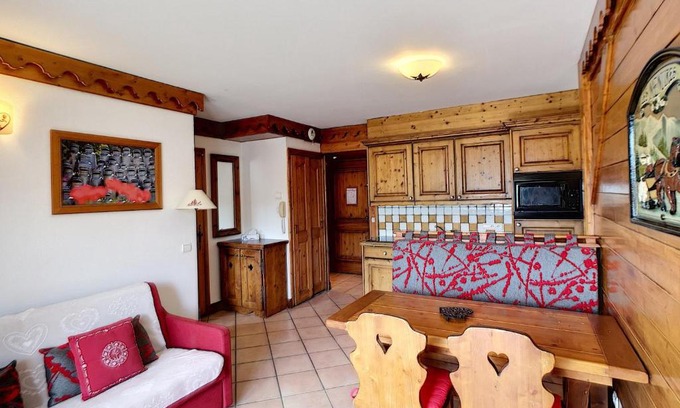 Reberty Apartamento | Les Alpages de Reberty: Superbe 3 Pièces 37m², 2 Chambres, 6 Pers, Piscine, Spa, Hammam, Saunas - FR-1-178-328