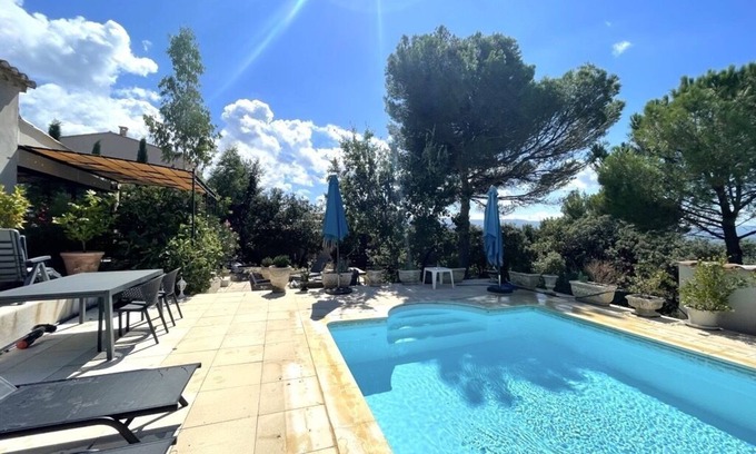 Saint-Saturnin-les-Apt Cabaña | les Colombes 70 m² vue Luberon, Pres Village, Dans la Garrigue, Piscine Chauffée