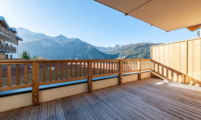 Plan Peisey Apartamento | Les Cristaux Blancs - Station de ski à pied