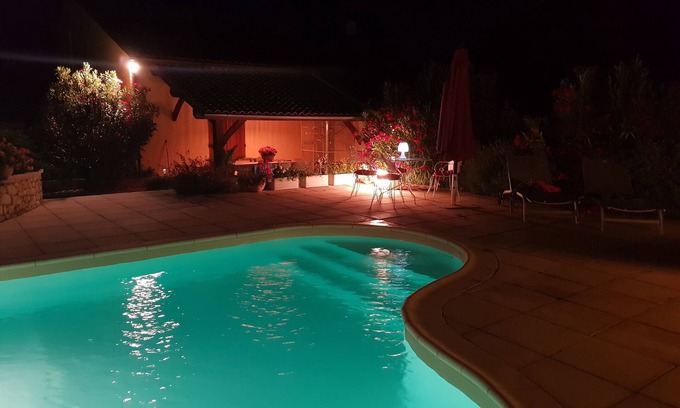 Flaugeac Casa | Les Lauriers Villa Climatisée Avec Piscine a l' Abri des Regards