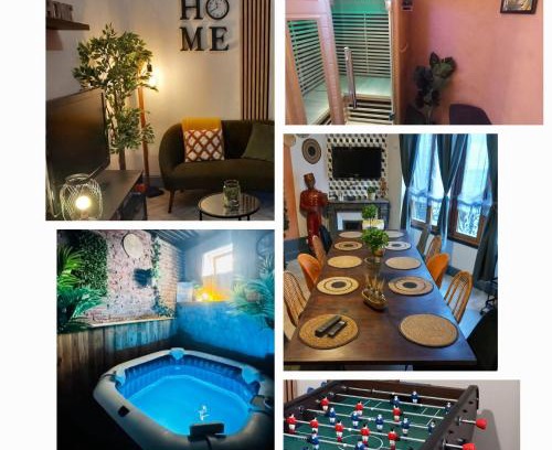 Epernay Apartamento | Les Loges Du Théatre 160m2 PRIVÉ 14 personnes MAX tout équipé a 200m de l'AVENUE DE CHAMPAGNE et toutes commodités DEGUSTATION CHAMPAGNE OFFERTE jacuzzi sauna jeux velos EMPLACEMENT EXCEPTIONNEL et CHIC