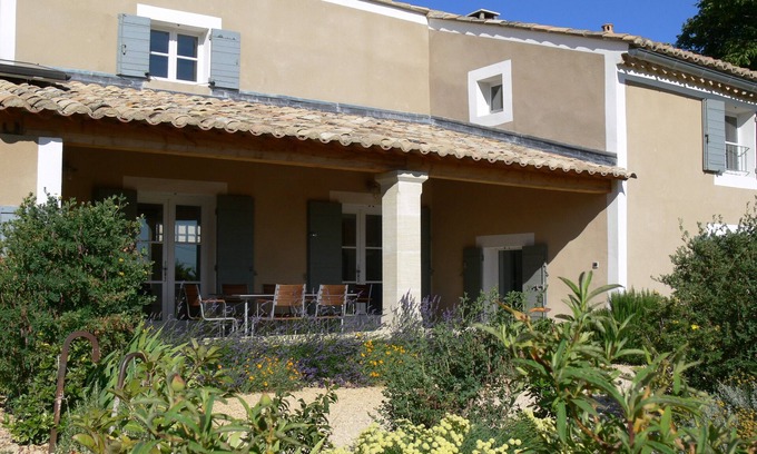 Vinsobres Villa | Les Marronniers, villa con piscina en viñedo en funcionamiento en Drome provenzal