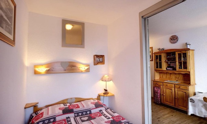 Reberty Apartamento | Les Menuires: Appart 2 pièces+Coin Montagne, 5 pers, Ski aux pieds, Balcon, Ascenseur - FR-1-178-116