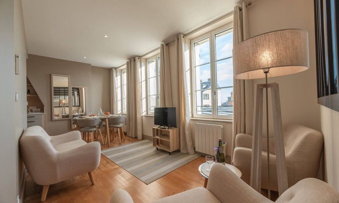 Honfleur Apartamento | Les Mouailleries en la planta baja 2 dormitorios 2 baños