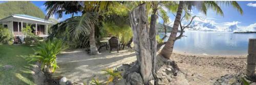 Parea Casa | Les pieds dans l’eau à huahine. Maison climatisée
