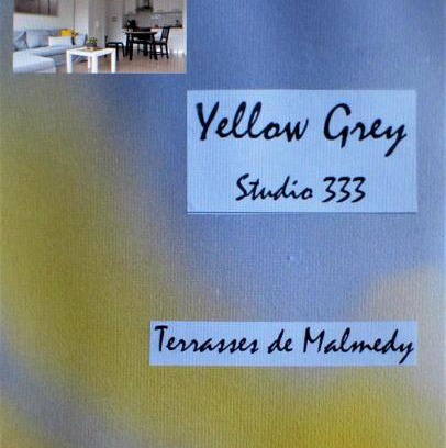Malmedy Apartamento | Les terrasses de Malmedy Studio 333 Yellow Grey